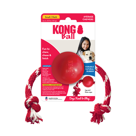 KONG Ball with Rope - UK9 Petcare