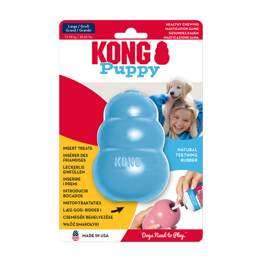 KONG Puppy Large (10cm) Blue/Pink — packaging