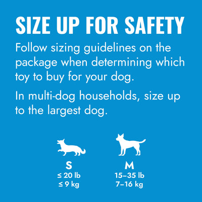 KONG Puppy Goodie Bone Md — size up for safety
