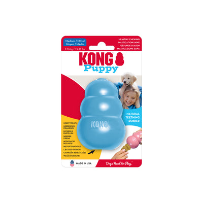 KONG Puppy Medium (8.5cm) Blue/Pink — packaging