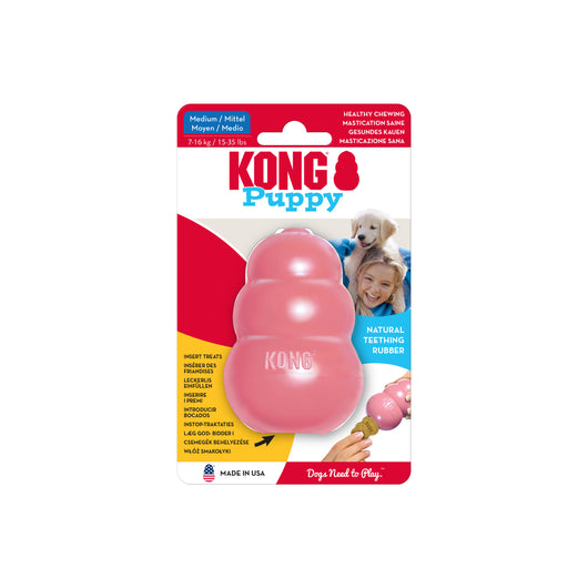 KONG Puppy Medium (8.5cm) Blue/Pink — packaging