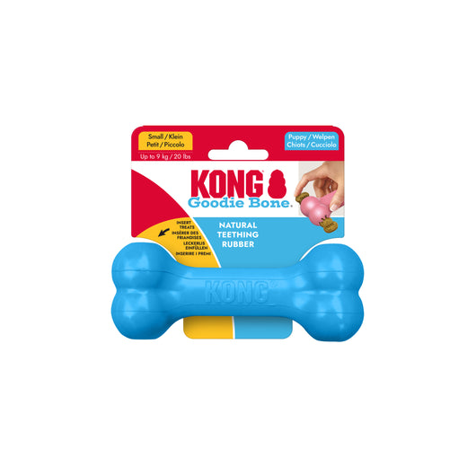KONG Puppy Goodie Bone Small (13cm) Blue/Pink — packaging
