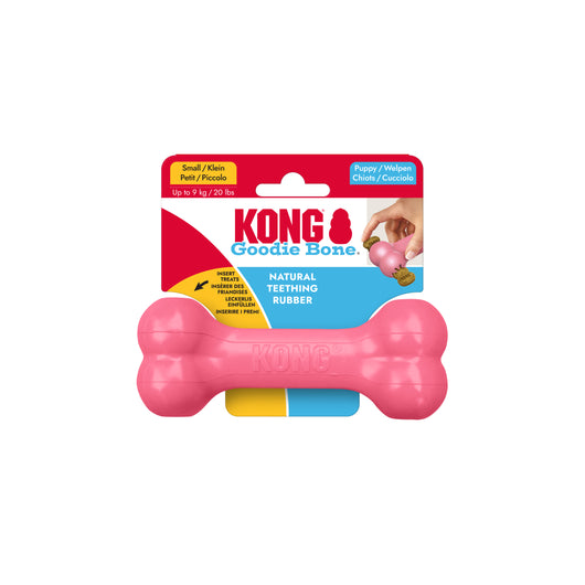 KONG Puppy Goodie Bone Small (13cm) Blue/Pink — packaging
