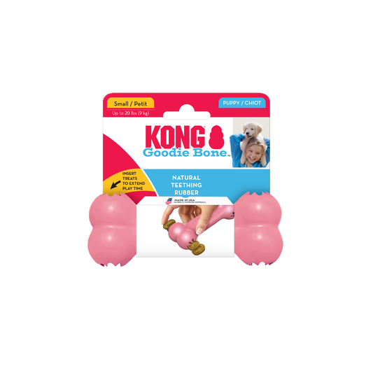 KONG Puppy Goodie Bone Small (13cm) Blue/Pink - UK9 Petcare