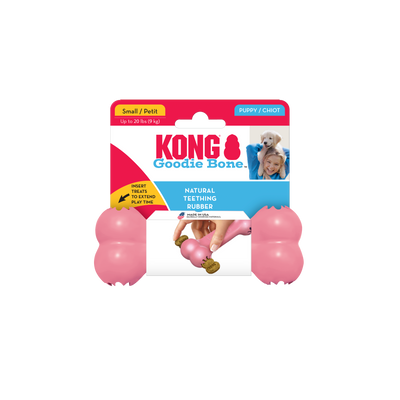 KONG Puppy Goodie Bone Small (13cm) Blue/Pink - UK9 Petcare