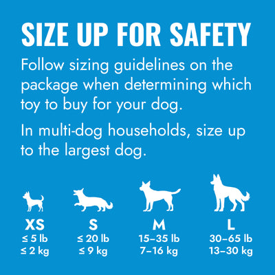 KONG Puppy Small (7cm) Blue/Pink — size up for safety
