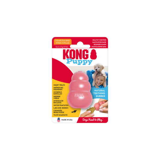 KONG Puppy X-Small (5.5cm) Blue/Pink — packaging