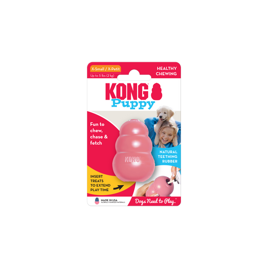 KONG Puppy X-Small (5.5cm) Blue/Pink - UK9 Petcare