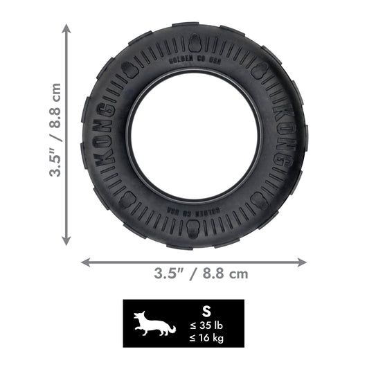 KONG Traxx Small (9cm) Black — dimensions
