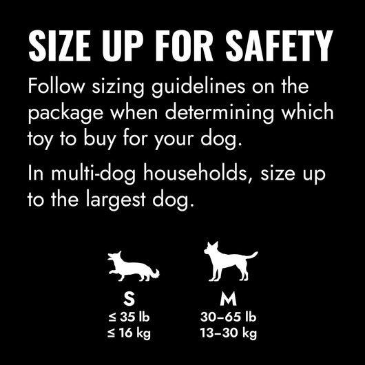 KONG Traxx Small (9cm) Black — size up for safety