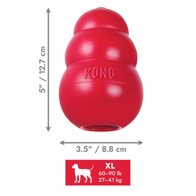 KONG Classic X-Large (12.5cm) Red — dimensions
