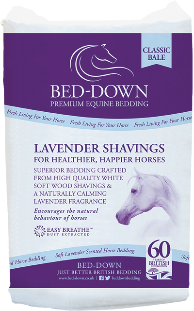 Bed-Down Lavender Shavings Horse Bedding 120 Litre