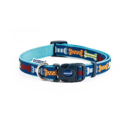 Ancol Nylon Blue Tartan Dog Lead 19mm x 1m Ancol