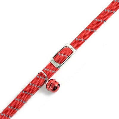 Ancol Reflective Red Soft Weave Cat Collar Ancol