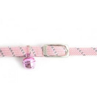 Ancol Reflective Pink Soft Weave Cat Collar Ancol