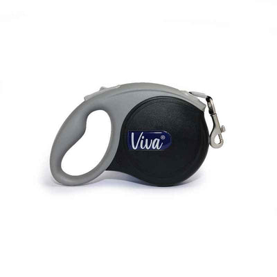 Ancol Viva Retractable Tape Dog Lead Black Small 5m Ancol