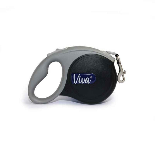 Ancol Viva Retractable Tape Dog Lead Black Small 5m Ancol