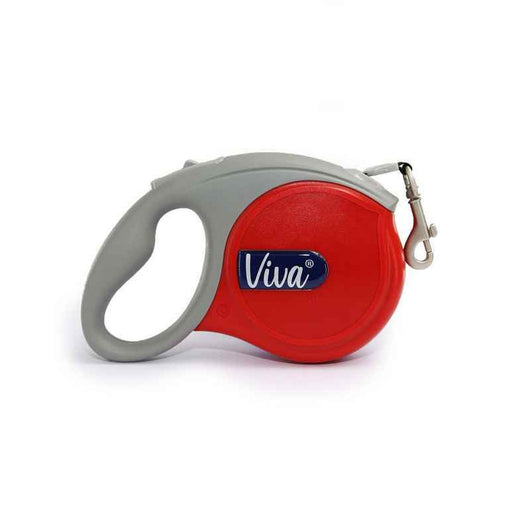 Ancol Viva Retractable Tape Dog Lead Red Small 5m Ancol