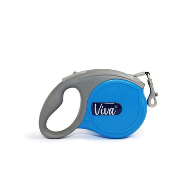 Ancol Viva Retractable Tape Dog Lead Blue Small 5m Ancol