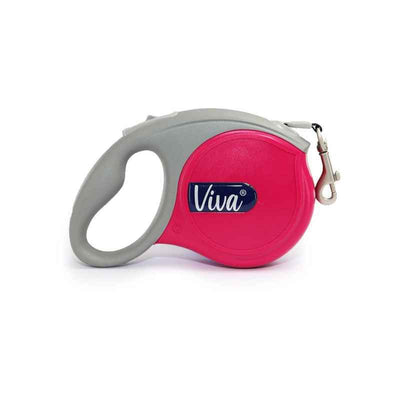 Ancol Viva Retractable Tape Dog Lead Pink Small 5m Ancol