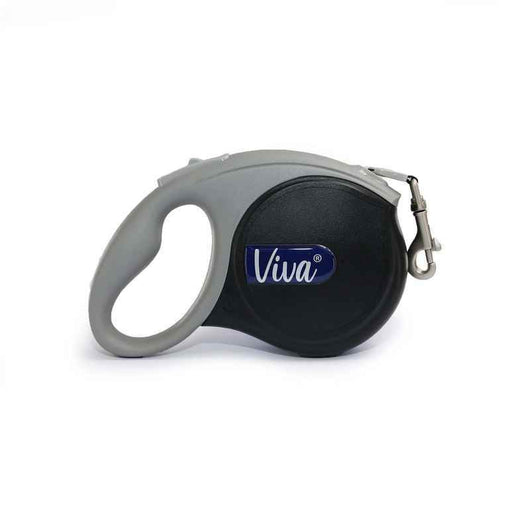 Ancol Viva Retractable Tape Dog Lead Black Medium 5m Ancol
