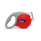 Ancol Viva Retractable Tape Dog Lead Red Medium 5m
