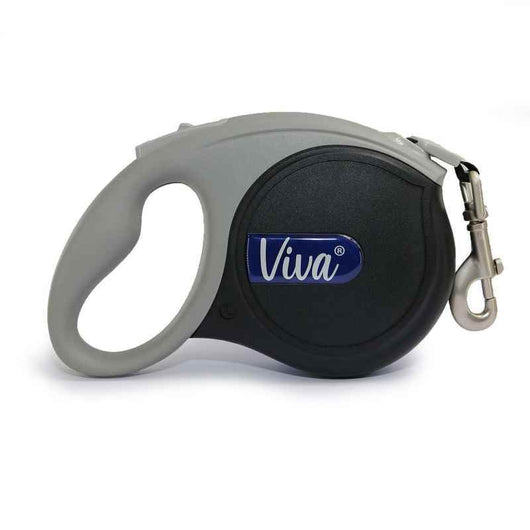 Ancol Viva Retractable Tape Dog Lead Black Large 5m Ancol