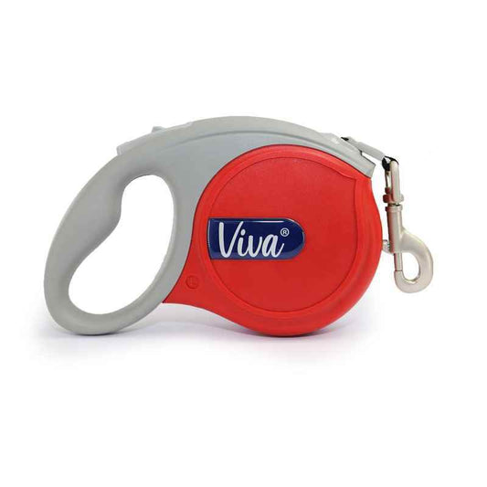 Ancol Viva Retractable Tape Dog Lead Red Large 5m Ancol