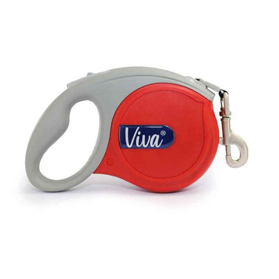 Ancol Viva Retractable Tape Dog Lead Red Large 5m Ancol