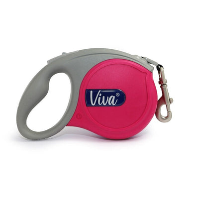 Ancol Viva Retractable Tape Dog Lead Pink Large 5m Ancol