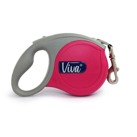 Ancol Viva Retractable Tape Dog Lead Pink Large 5m Ancol