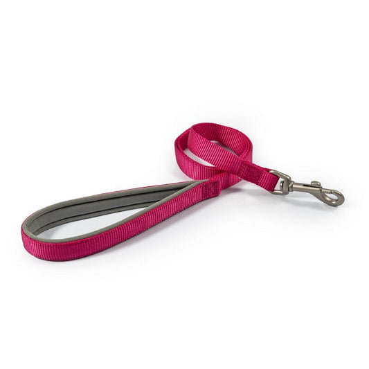 Ancol Viva Nylon Padded Snap Lead Raspberry 19mm x 1m Ancol