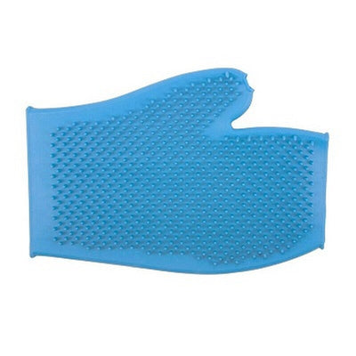 Ancol Rubber Grooming Glove Blue x 3 Ancol