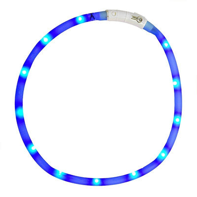 Ancol USB Rechargeable Flashing Blue Dog Collar Ancol