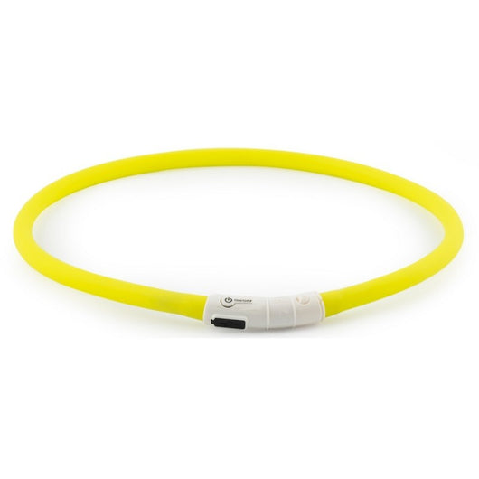 Ancol USB Flashing Band Collar Yellow Ancol