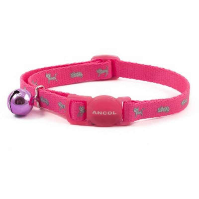 Ancol Hi-Vis Pink Safety Kitten Collar Ancol