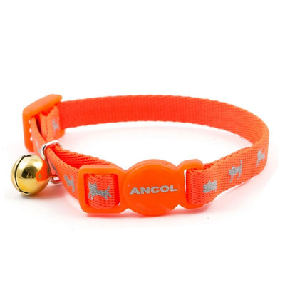 Ancol Hi-Vis Orange Safety Kitten Collar Ancol