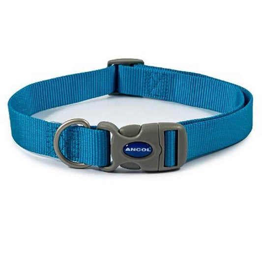 Ancol Viva Adjustable Quick Fit Collar Blue 45-70cm Ancol