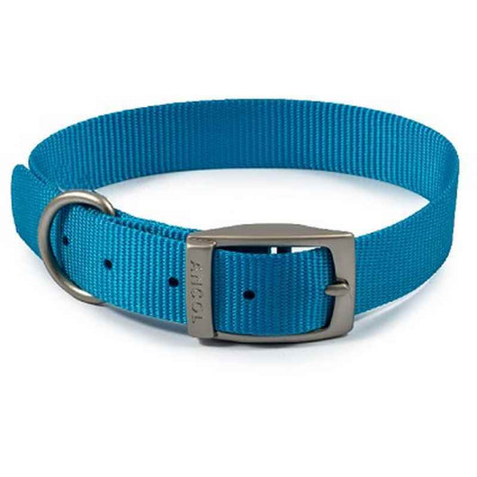 Ancol Viva Buckle Collar Blue 28-36cm Ancol