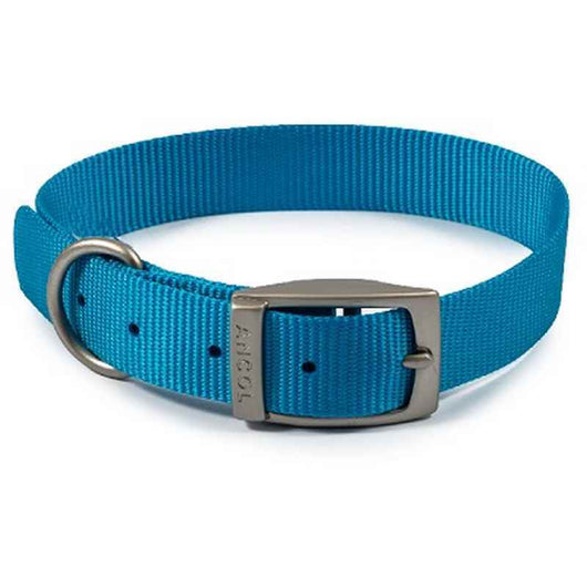 Ancol Viva Buckle Collar Blue 35-43cm Ancol