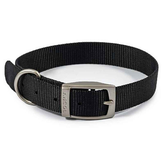 Ancol Viva Buckle Collar Black 28-36cm Ancol