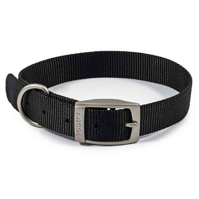 Ancol Viva Buckle Collar Black 28-36cm Ancol