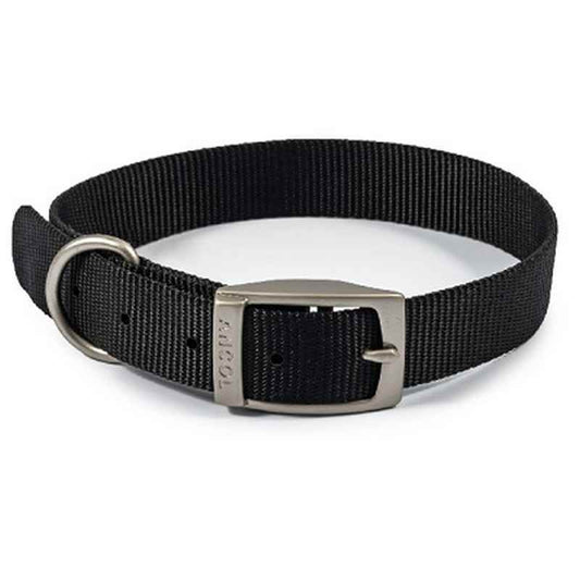 Ancol Viva Buckle Collar Black 35-43cm Ancol