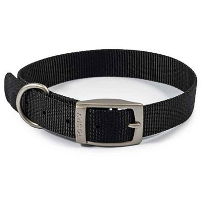 Ancol Viva Buckle Collar Black 35-43cm Ancol