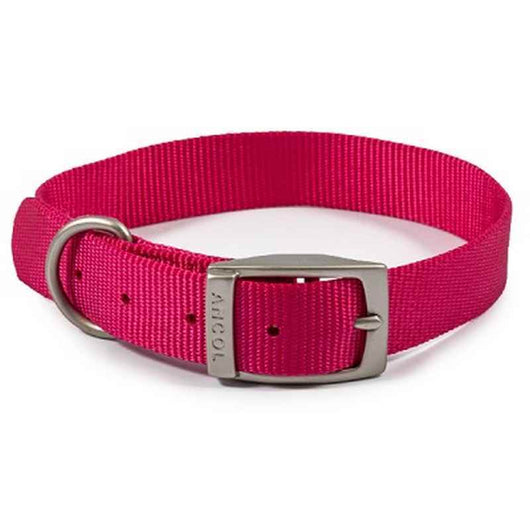 Ancol Viva Buckle Collar Pink 35-43cm Ancol