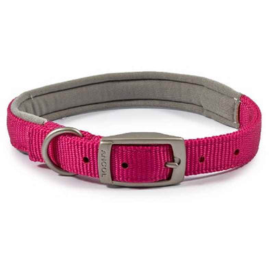 Ancol Viva Padded Buckle Collar Pink 39-48cm Ancol