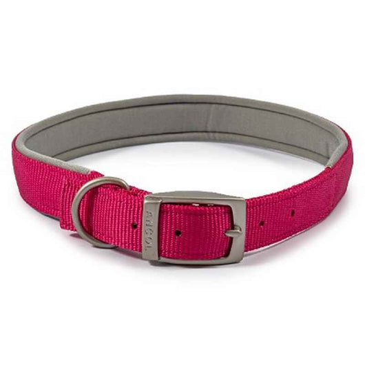Ancol Viva Padded Buckle Collar Pink 45-54cm Ancol