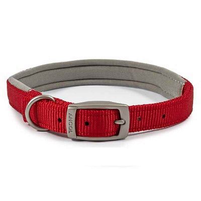 Ancol Viva Padded Buckle Collar Red 50-59cm Ancol