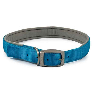Ancol Viva Padded Buckle Collar Blue 50-59cm Ancol