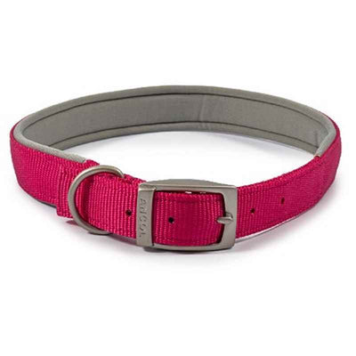 Ancol Viva Padded Buckle Collar Pink 55-63cm Ancol